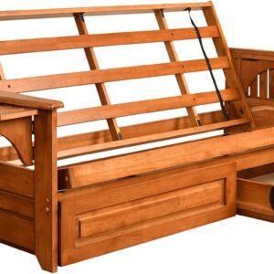 Kodiak Furniture Phoenix Full Futon Storage Drawers, Frame Only/No Mattress